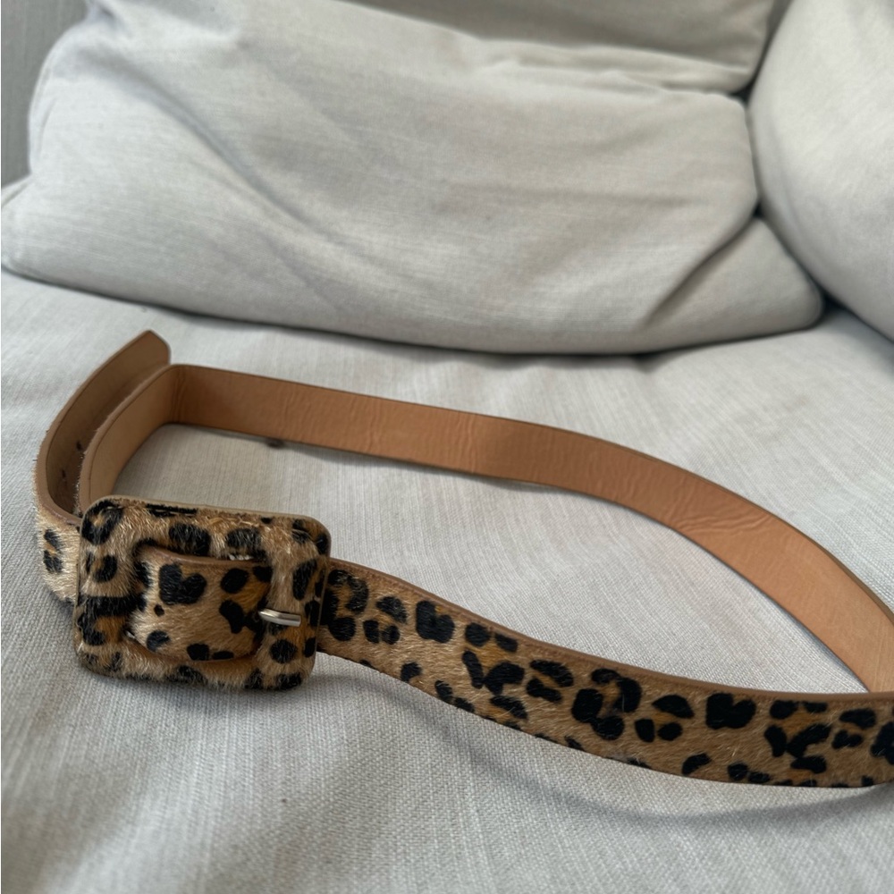 leopard/cheetah print belt vintage